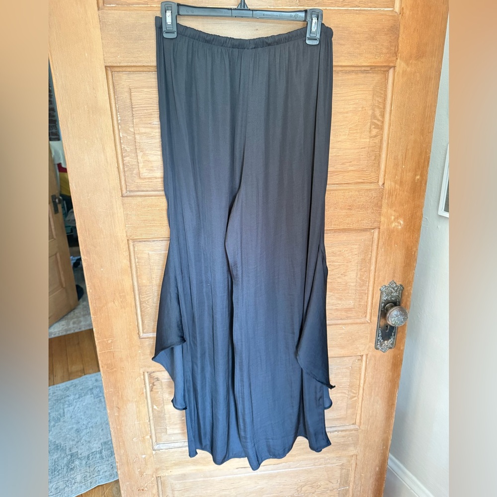 Victorias Secret Satin Wide Leg Pants Womens Medium - Picture 3 of 4